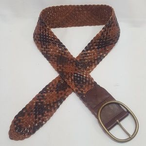 VINTAGE AMERICAN EAGLE LEATHER BELT WOMEN'S (s/m)